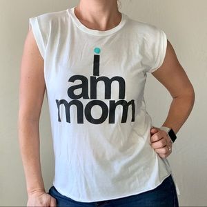 Womens Graphic Mom Muscle Tee "I am Mom"